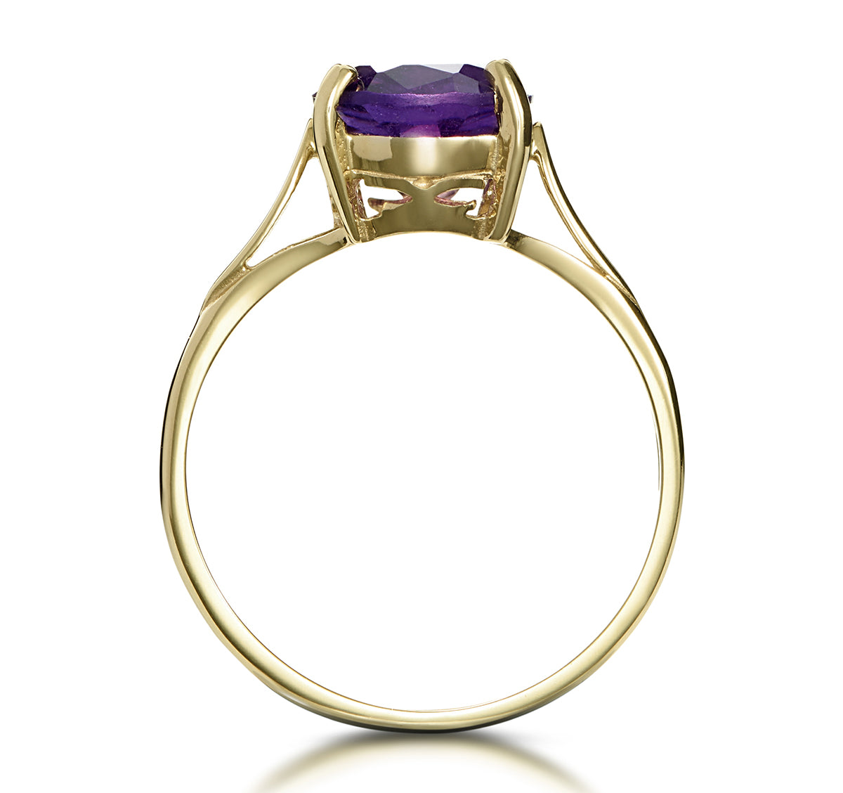 Amethyst 2.25ct 9K Gold Ring